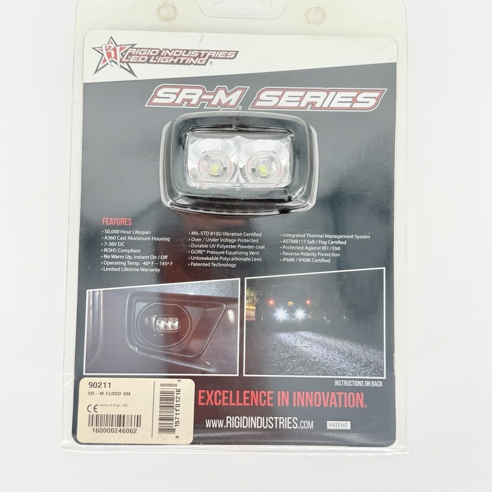 Rigid Industries SR-M Series Flood LED Light 90211 Open Box